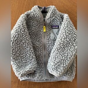 Patagonia Kids Blue/gray Sherpa Jacket